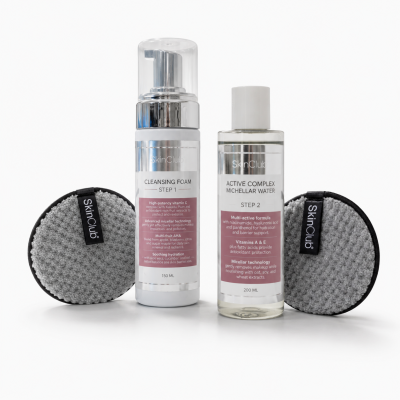 Dobbelt rens ritualet (Cleansing Foam™, Active Complex™ Micellar Water inkl. 2 x rensesvampe)